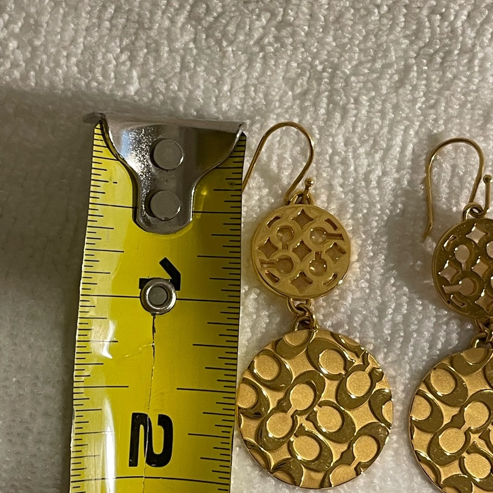 Coach Earrings - Gold
